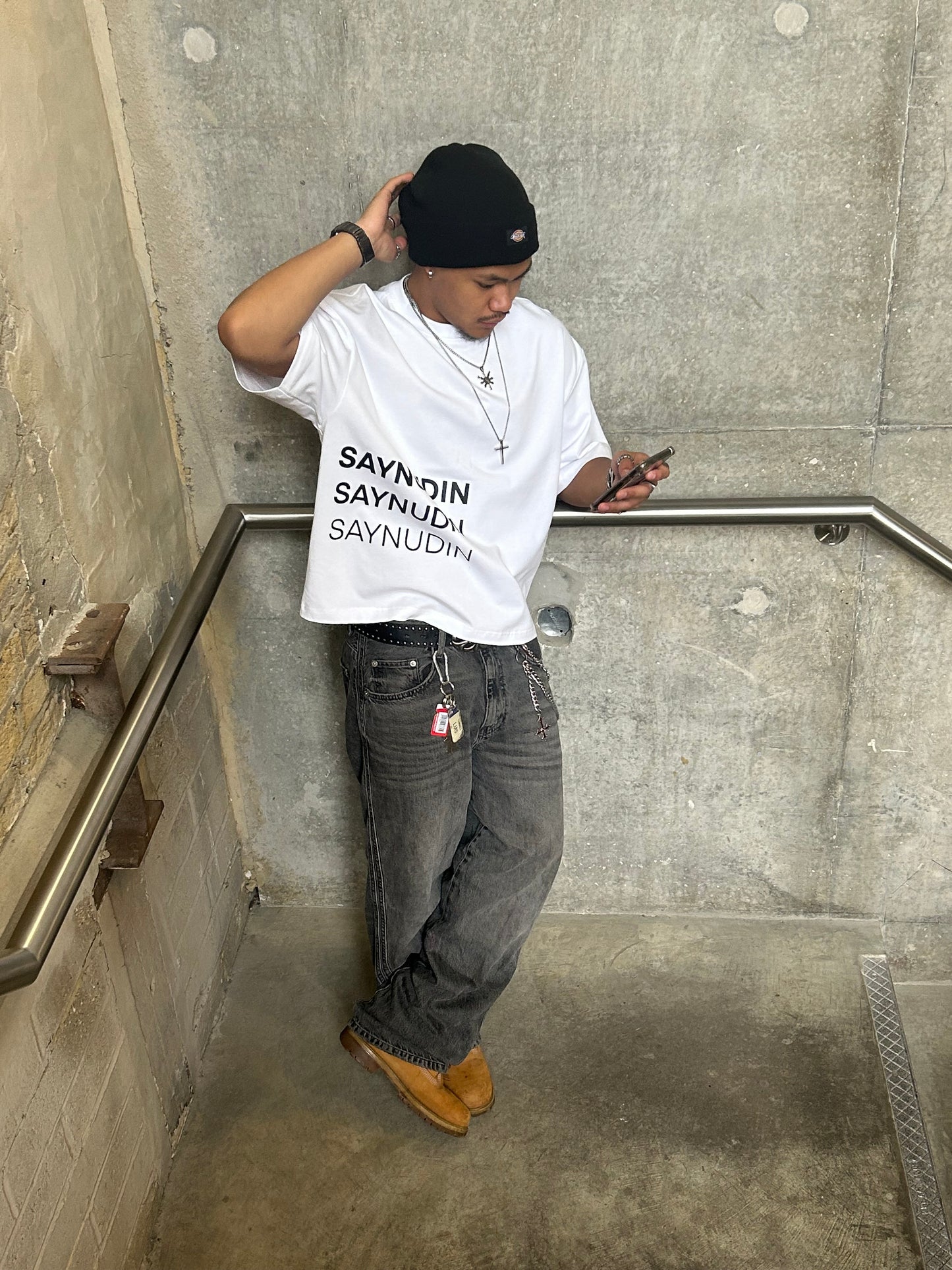 COTTON CROPPED FIT T-SHIRT